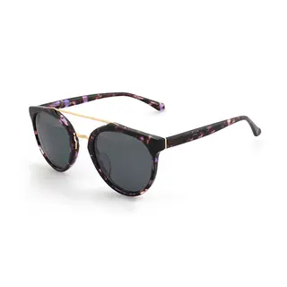 Good Quality Double Bridge Retro Men Mirrored Acetate Sunglasses